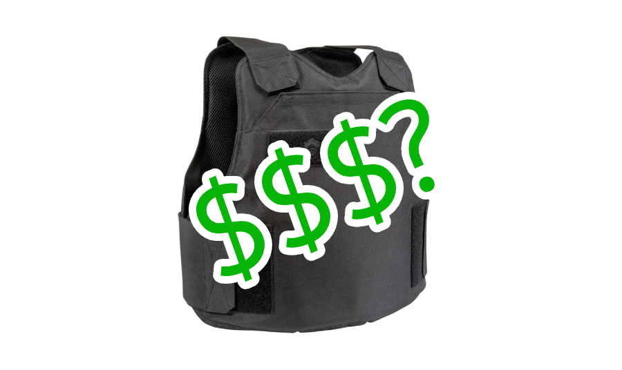 How much does a bulletproof vest cost?
