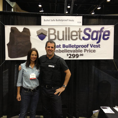 BulletSafe Bulletproof Vests at a Guns and Ammo Trade Show