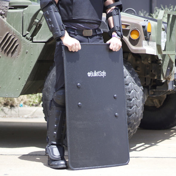 BulletSafe Bulletproof Shield Three Quarter View