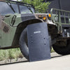 BulletSafe Bulletproof Shield with a Humvee